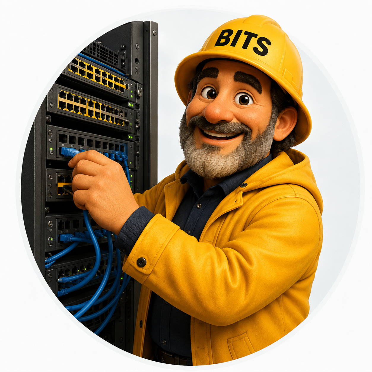 The BITS skipper at a network rack