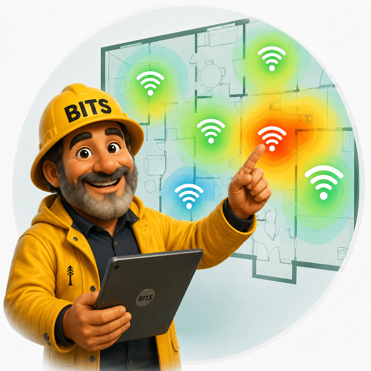 The BITS skipper mapping WiFi coverage
