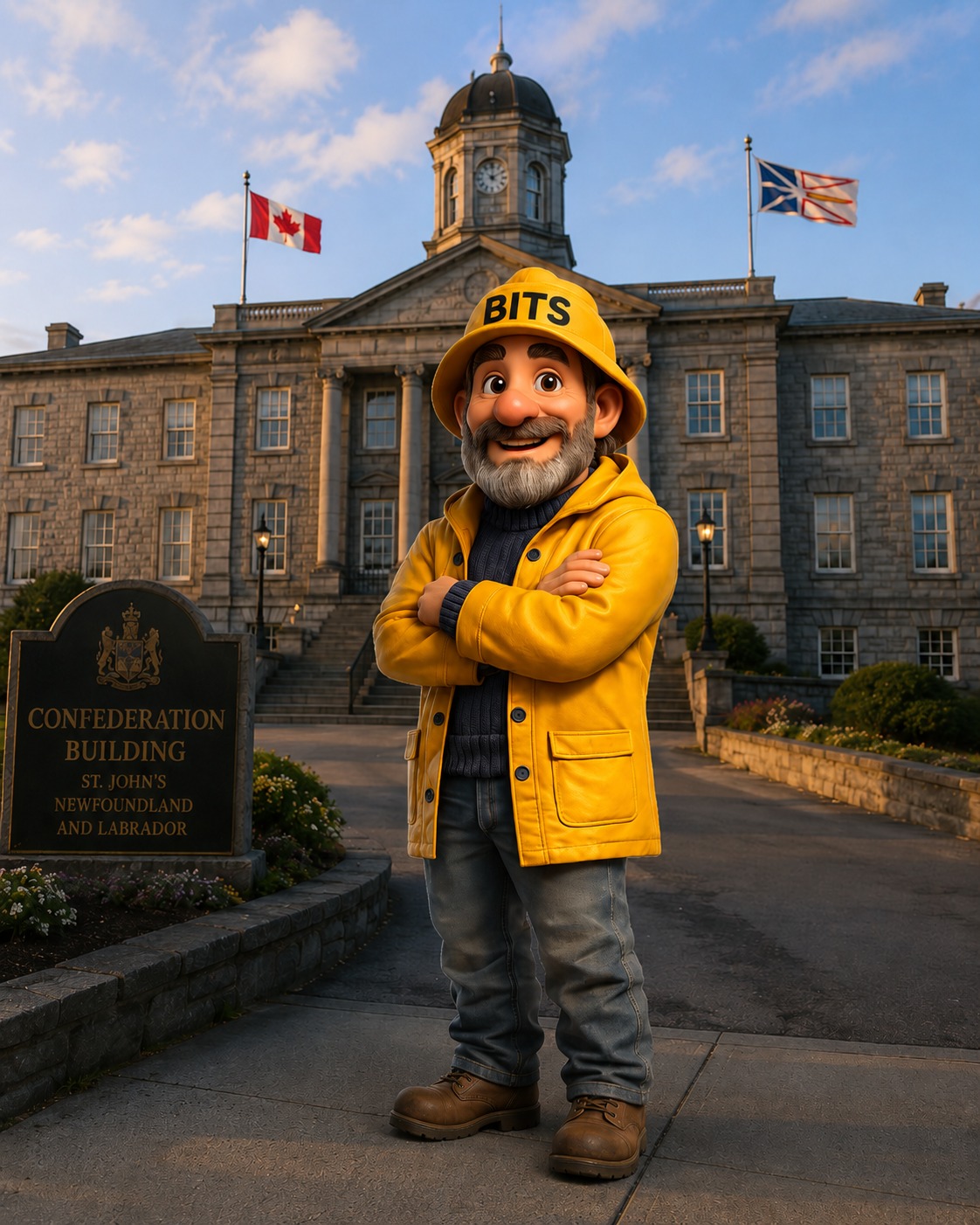 The BITS skipper at the Confederation Building