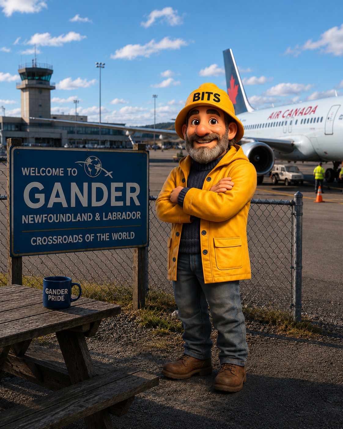 The BITS skipper at Gander — Crossroads of the World